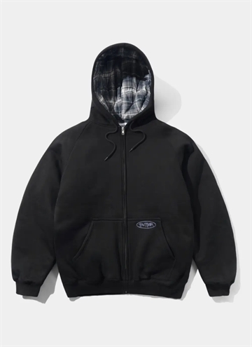 Butter Goods Plaid Lined Ziphættetrøje